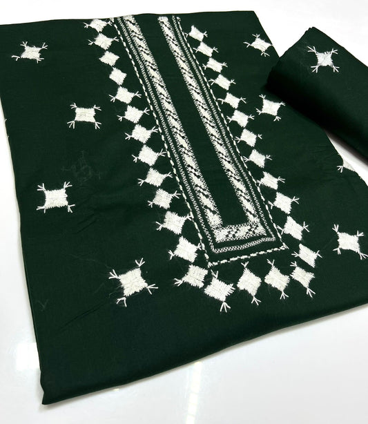 3PC Handmade Embroidered on GTM Premium Quality Lawn #5
