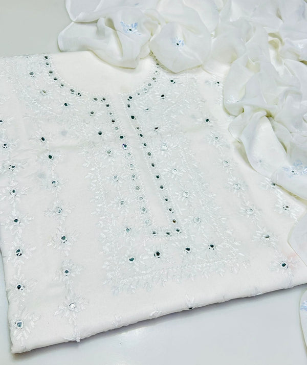 3 PC Hand Embroidered Lawn Collection #3