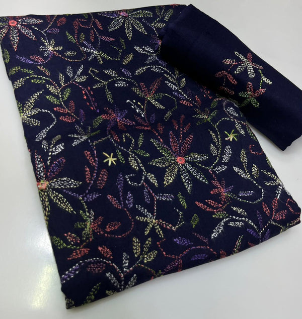 3 PC Hand Embroidered Lawn Collection #1