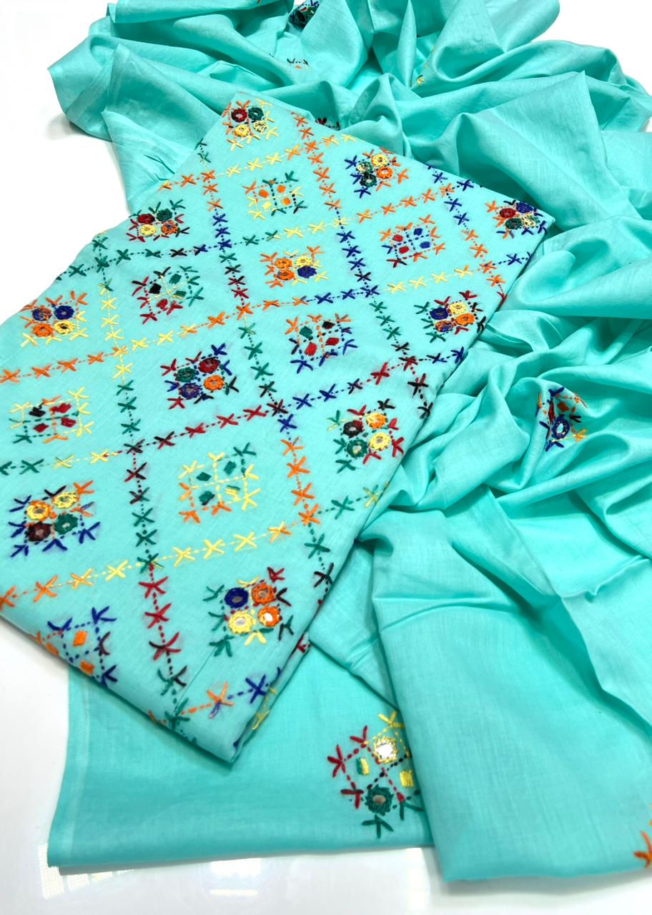 3PC Handmade Embroidered on GTM Premium Quality Lawn #1 (Copy)