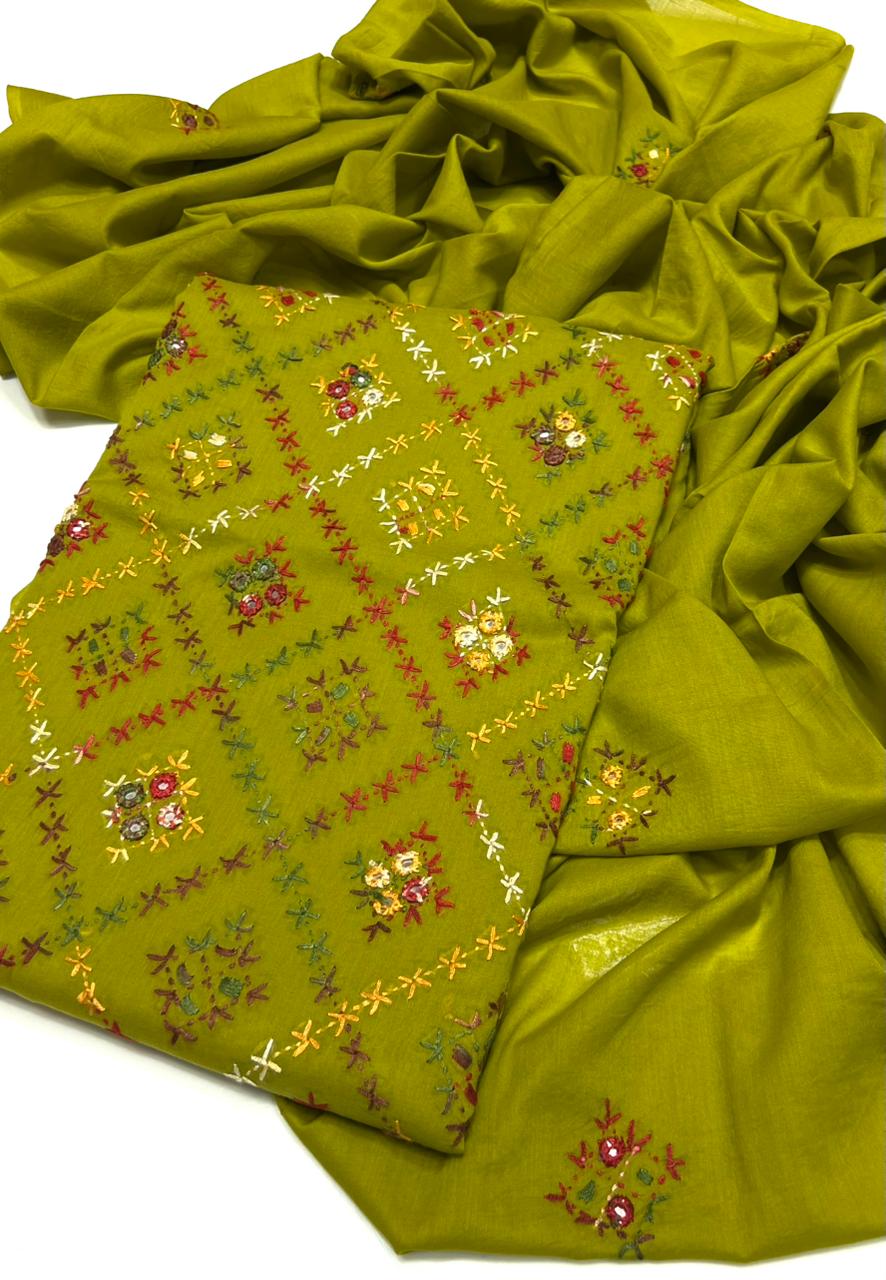 3PC Handmade Embroidered on GTM Premium Quality Lawn #1 (Copy)