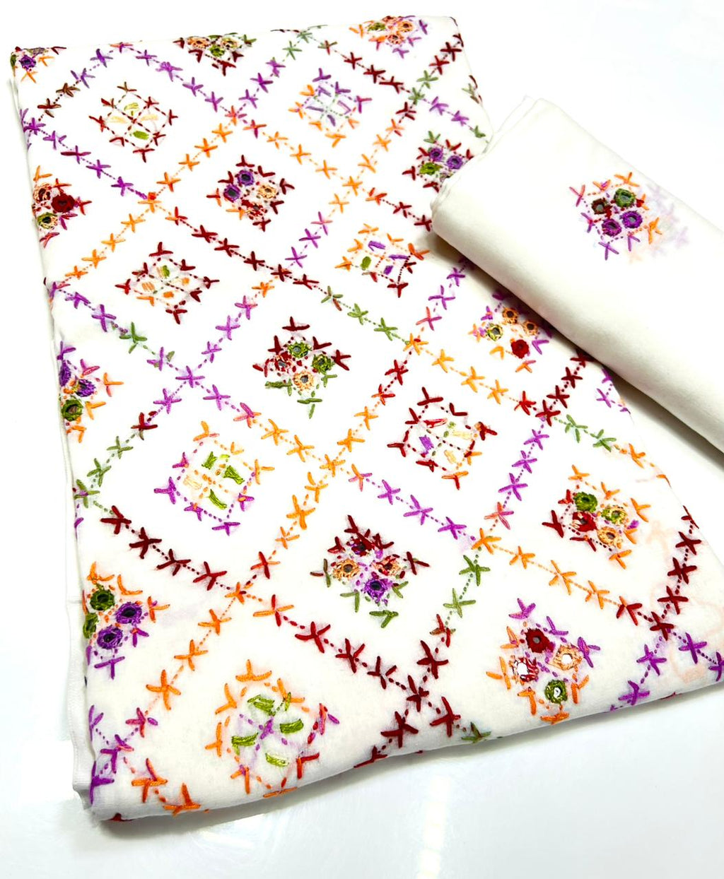 3PC Handmade Embroidered on GTM Premium Quality Lawn #1 (Copy)