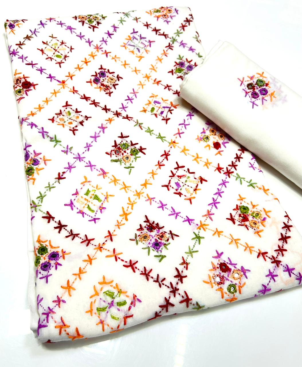 3PC Handmade Embroidered on GTM Premium Quality Lawn #1 (Copy)