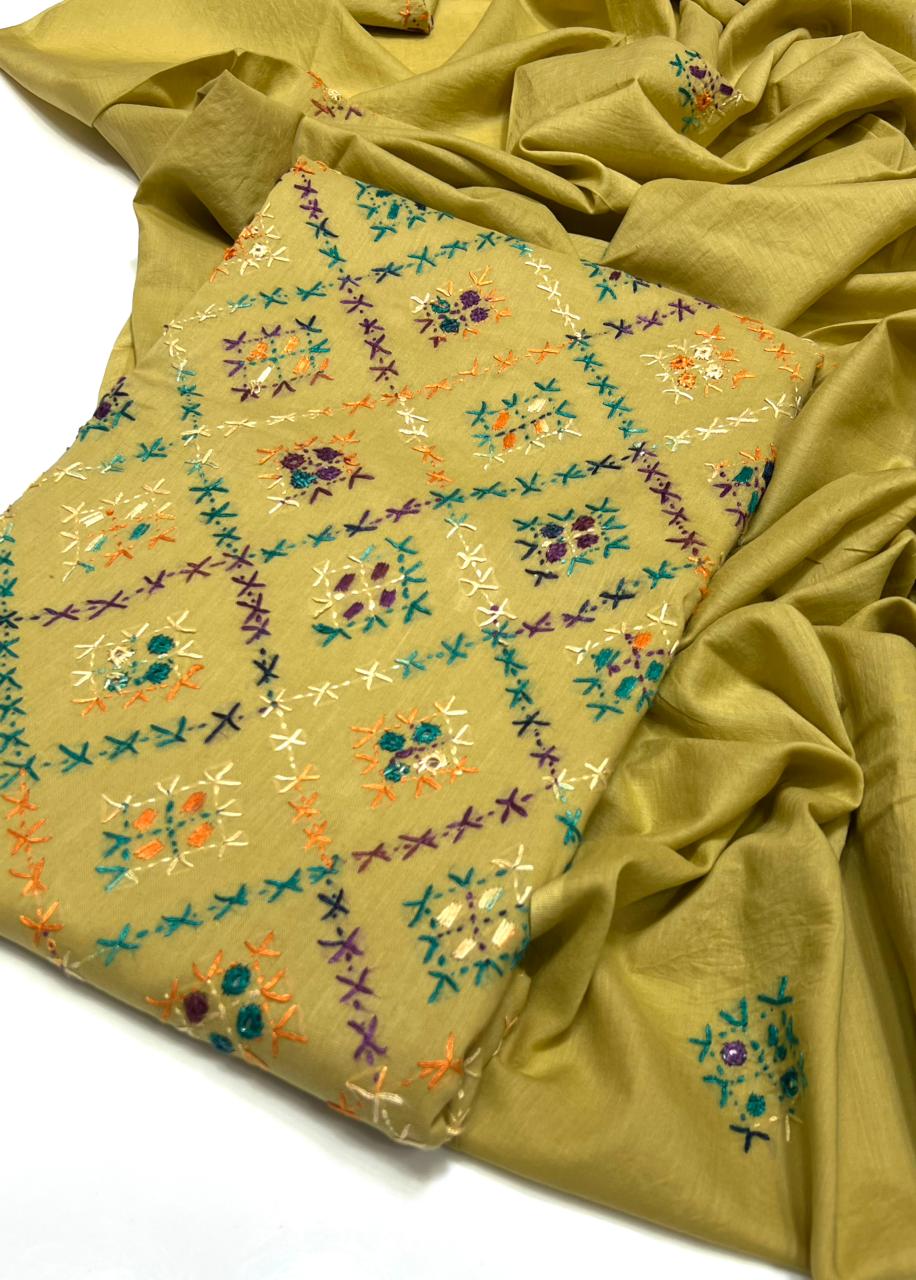 3PC Handmade Embroidered on GTM Premium Quality Lawn #1 (Copy)