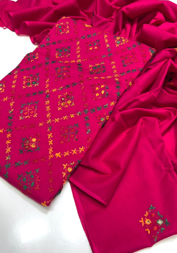 3PC Handmade Embroidered on GTM Premium Quality Lawn #1