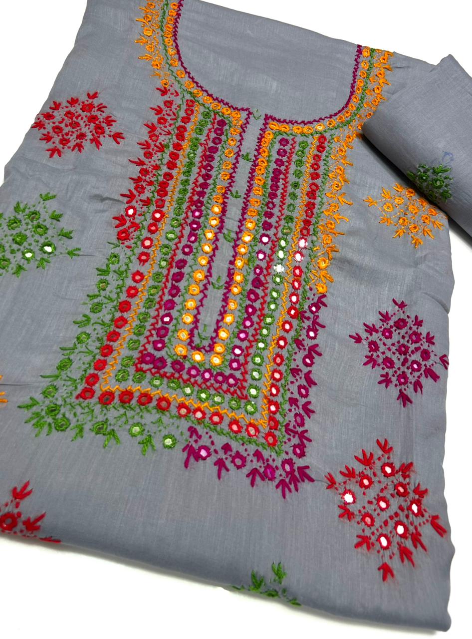 3PC Handmade Embroidered on GTM Premium Quality Lawn #2
