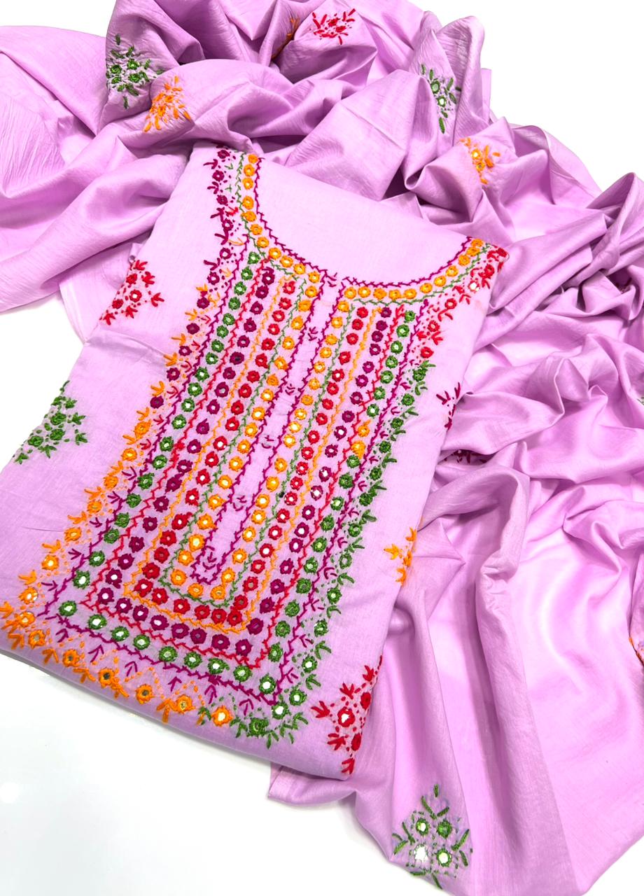 3PC Handmade Embroidered on GTM Premium Quality Lawn #2