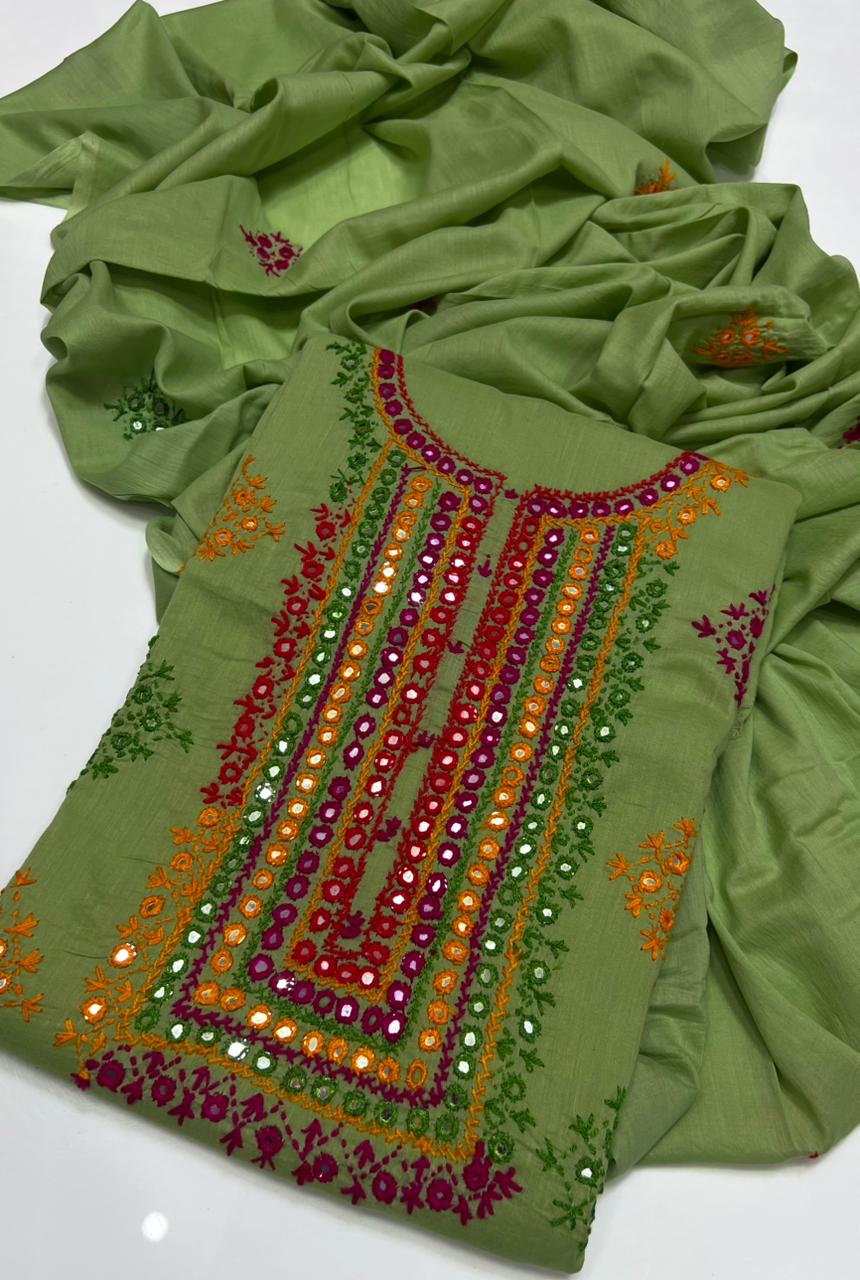 3PC Handmade Embroidered on GTM Premium Quality Lawn #2