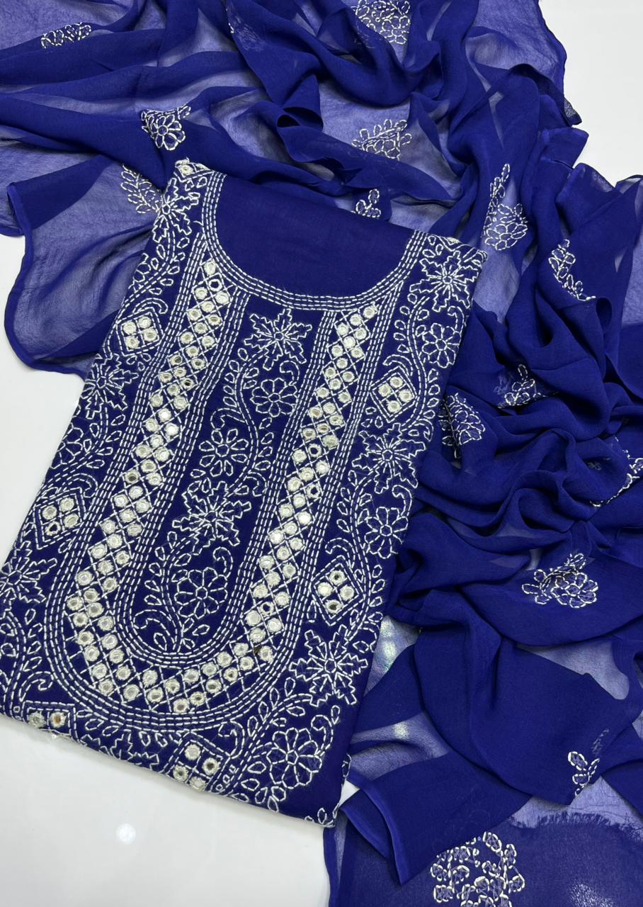 3PC Handmade Embroidered on GTM Premium Quality Lawn #3
