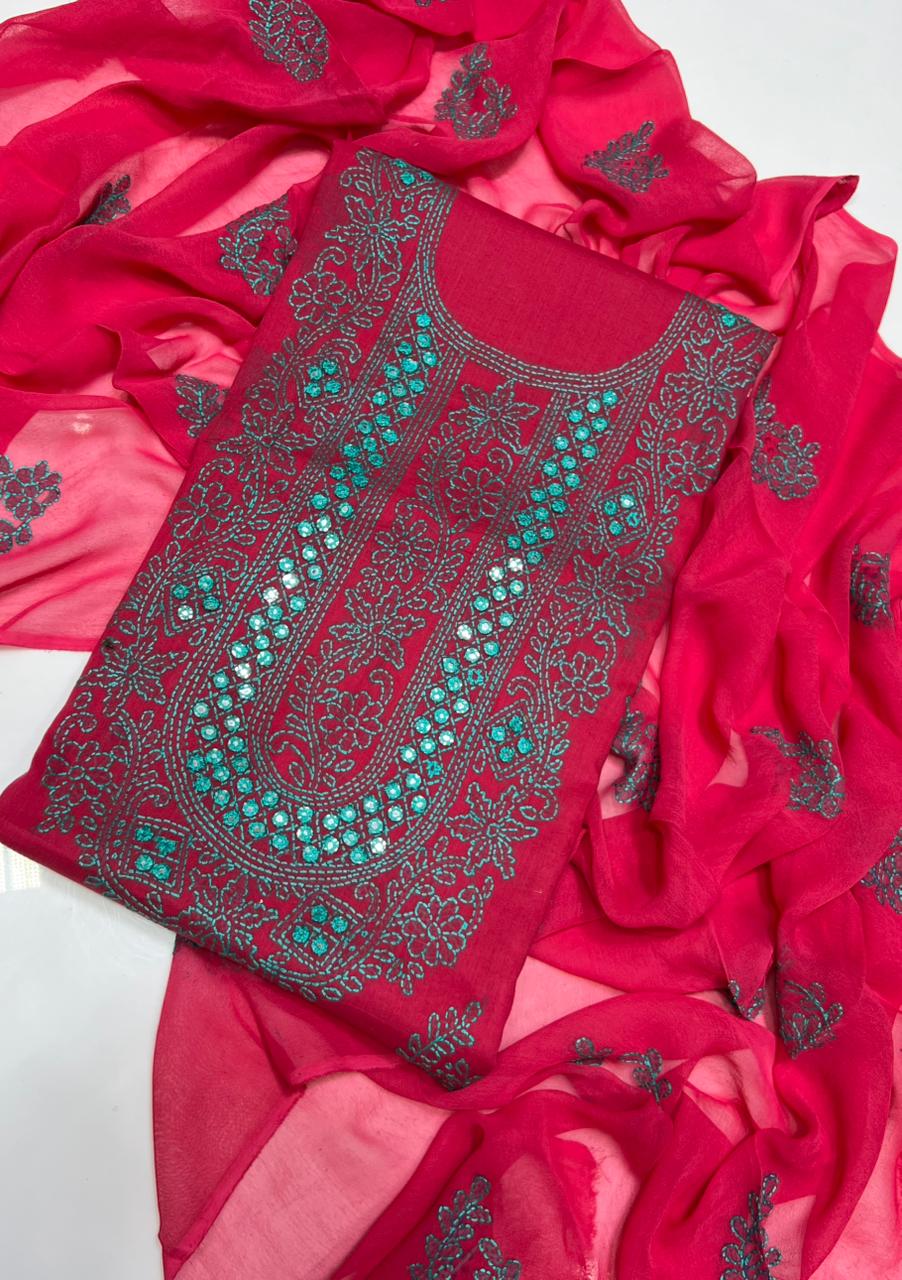 3PC Handmade Embroidered on GTM Premium Quality Lawn #3
