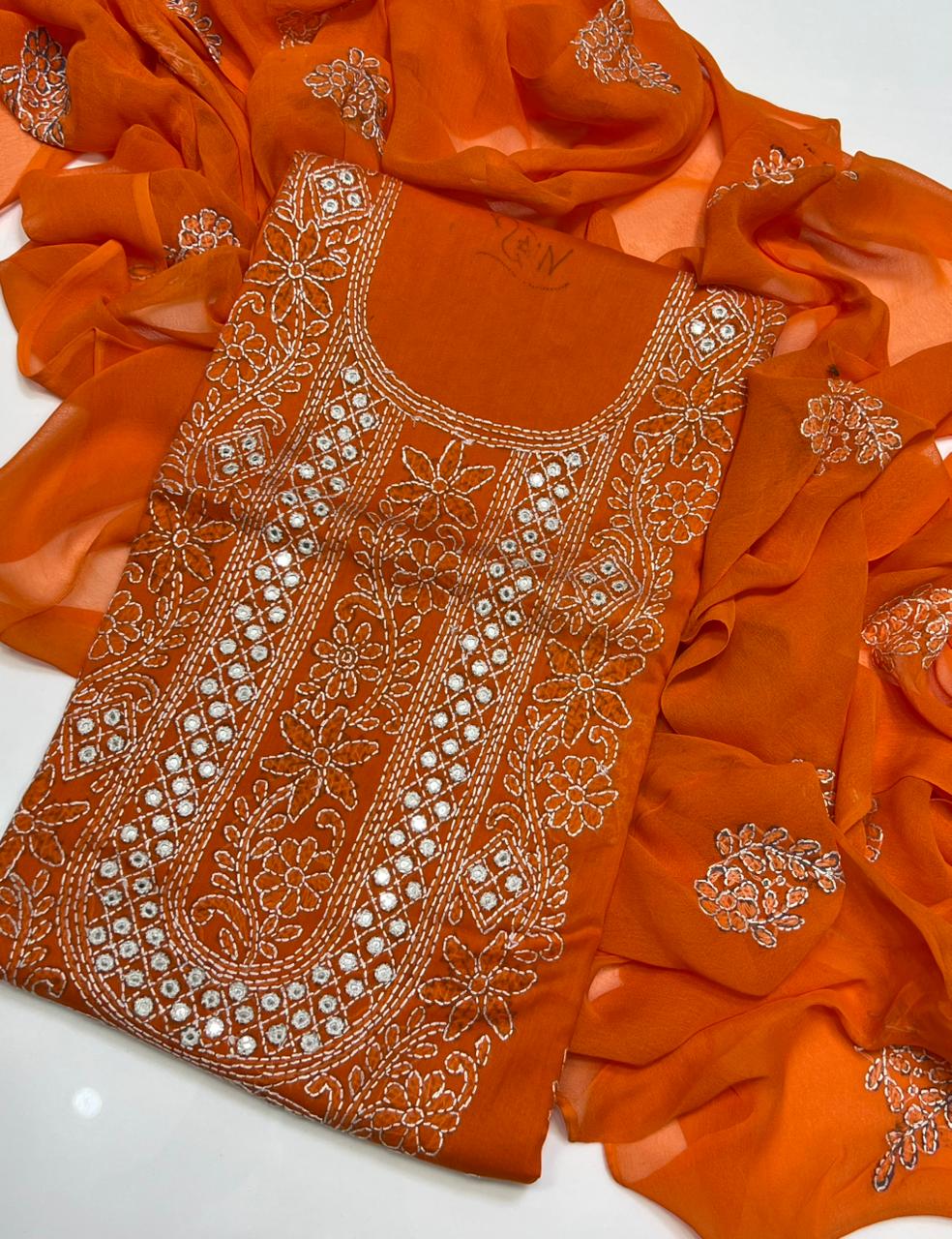 3PC Handmade Embroidered on GTM Premium Quality Lawn #3