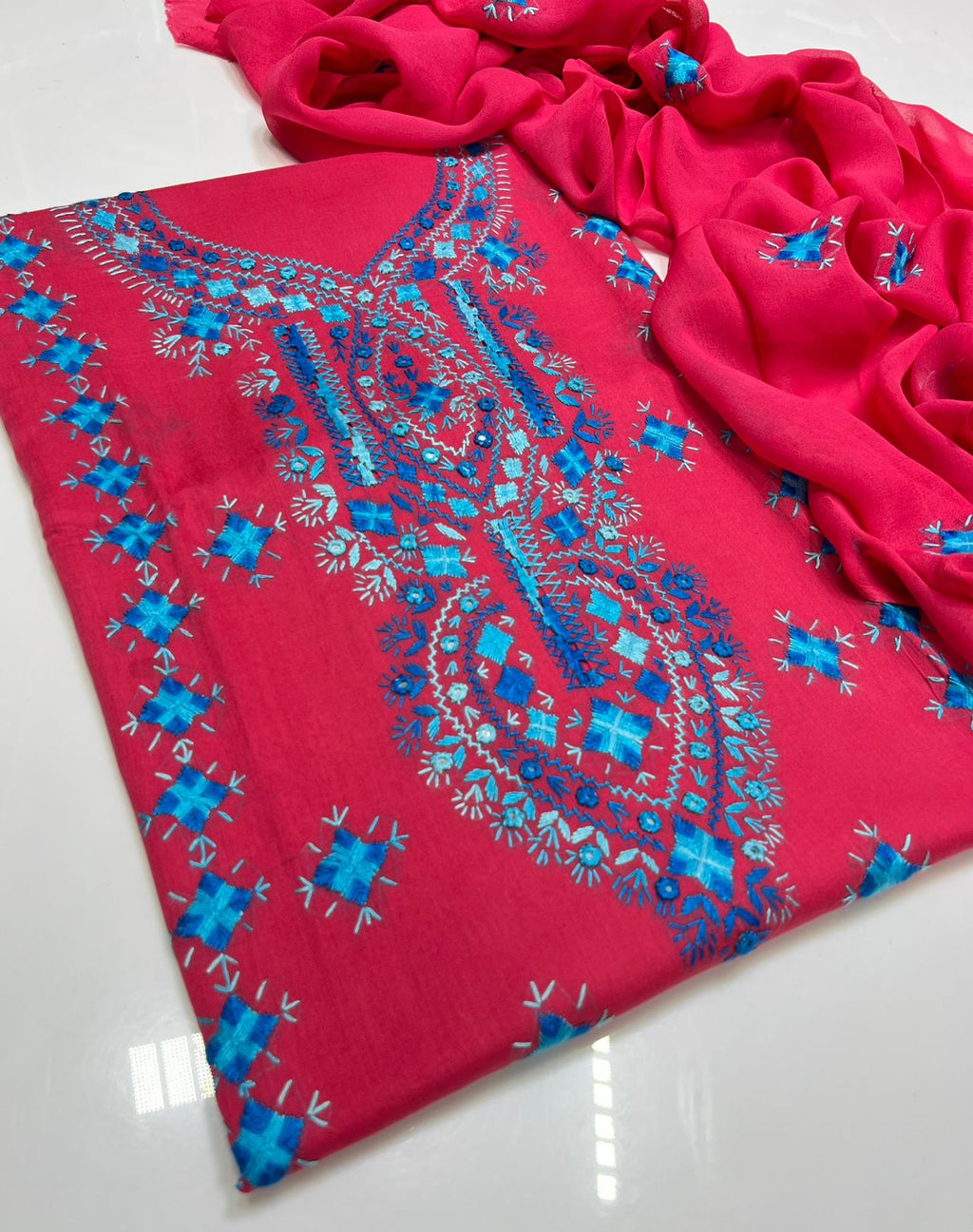 3PC Handmade Embroidered on GTM Premium Quality Lawn #4