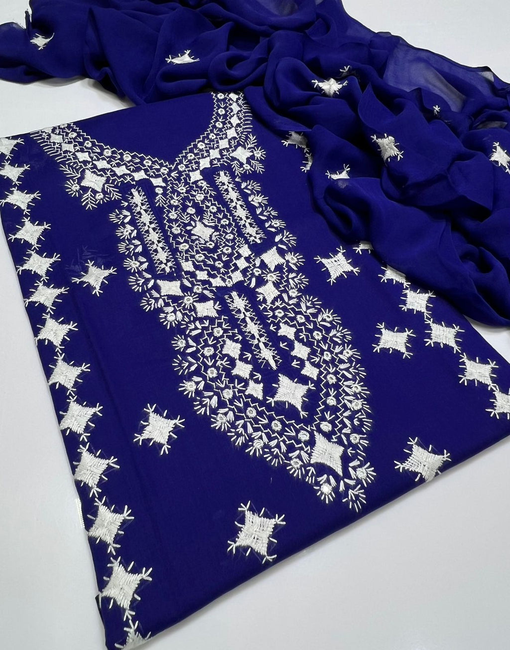 3PC Handmade Embroidered on GTM Premium Quality Lawn #4