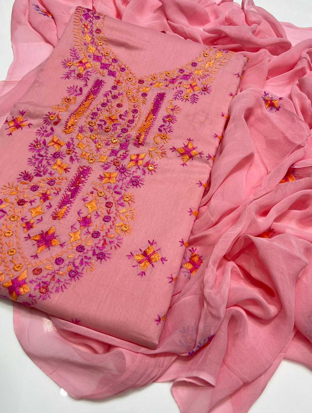 3PC Handmade Embroidered on GTM Premium Quality Lawn #4