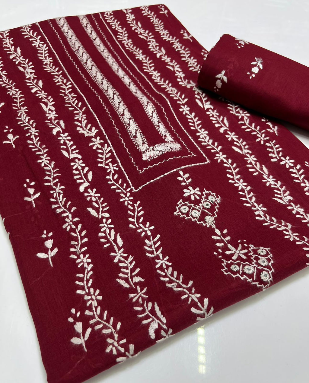 3PC Handmade Embroidered on GTM Premium Quality Lawn #5