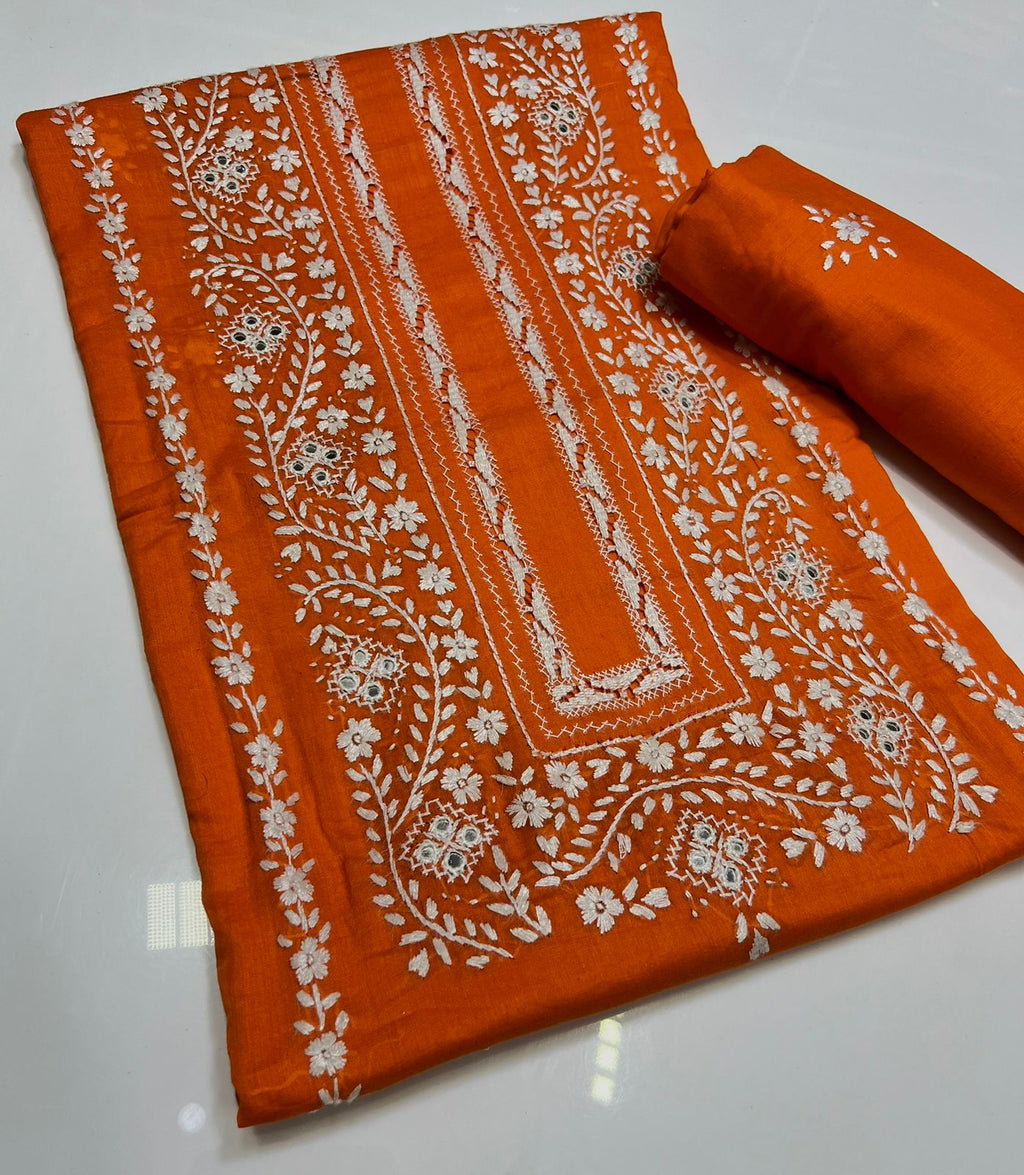 3PC Handmade Embroidered on GTM Premium Quality Lawn #5