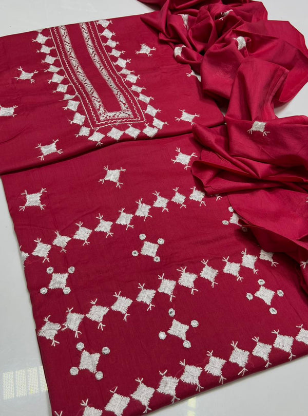 3PC Handmade Embroidered on GTM Premium Quality Lawn #5