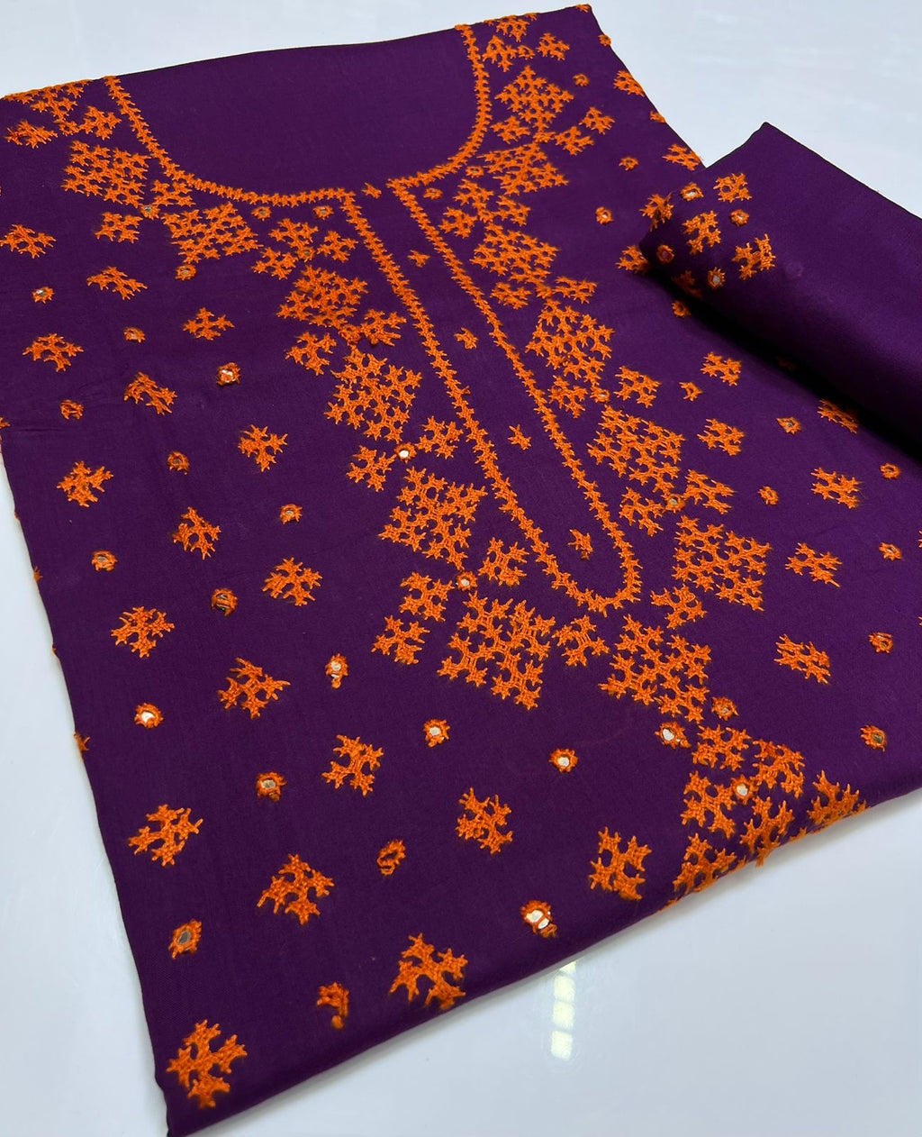 3PC Handmade Embroidered on GTM Premium Quality Lawn #6