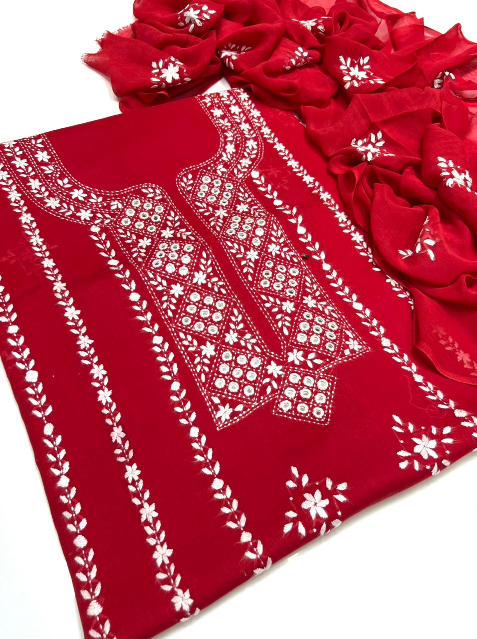 3PC Handmade Embroidered on GTM Premium Quality Lawn #6