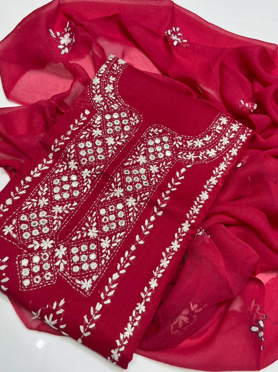 3PC Handmade Embroidered on GTM Premium Quality Lawn #6