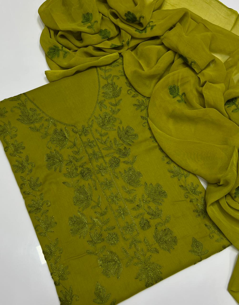 3PC Handmade Embroidered on GTM Premium Quality Lawn #7
