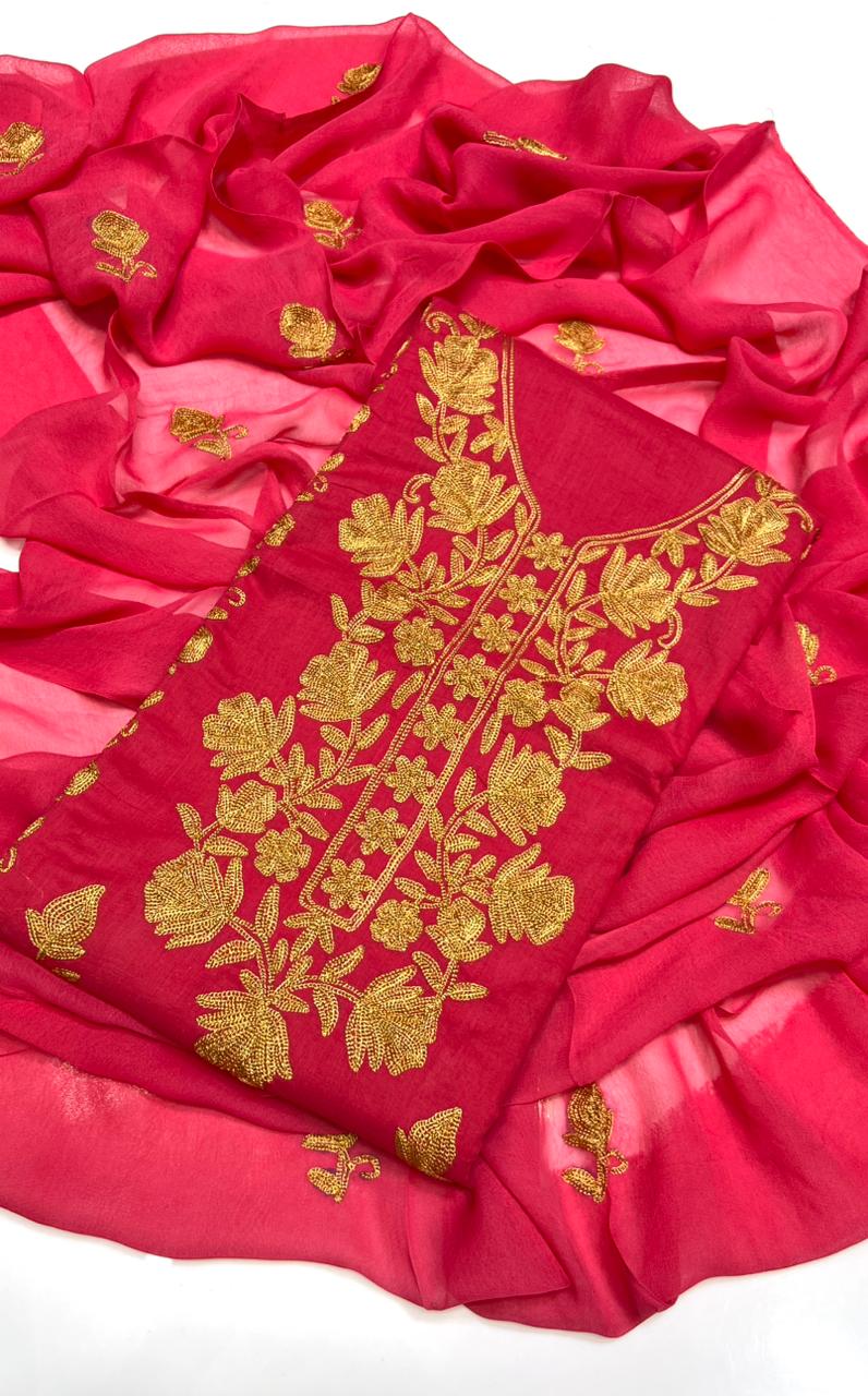 3PC Handmade Embroidered on GTM Premium Quality Lawn #7