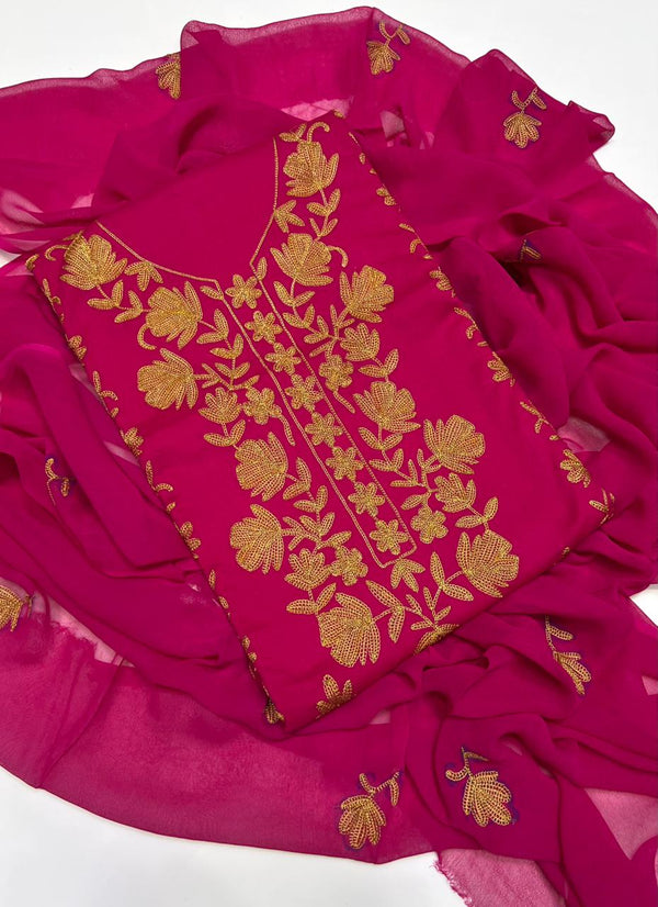 3PC Handmade Embroidered on GTM Premium Quality Lawn #7
