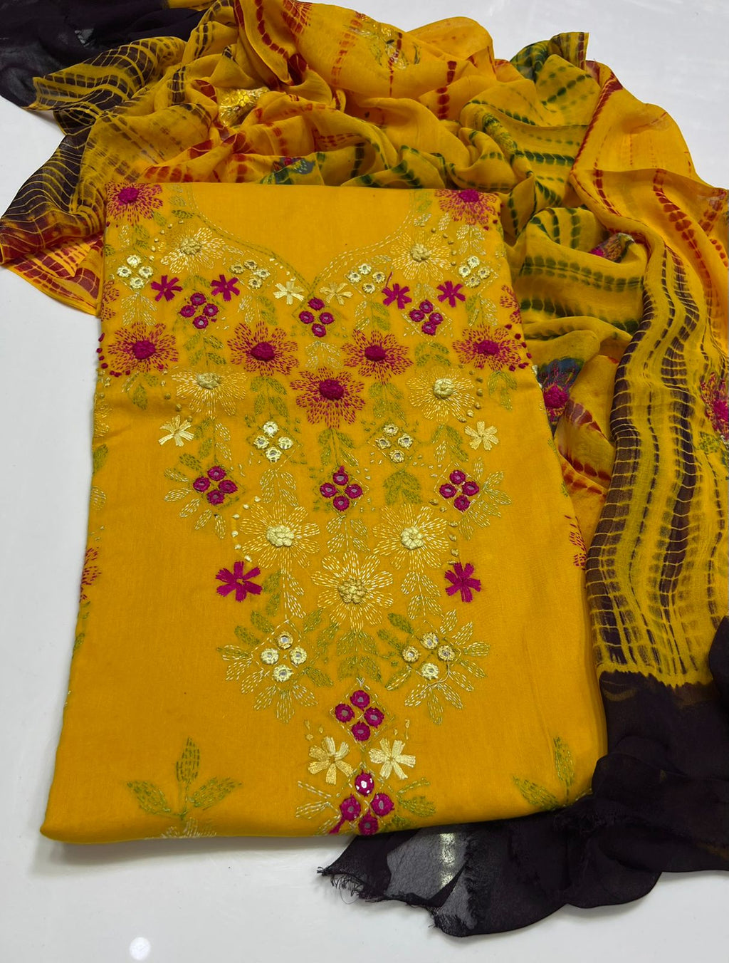 3PC Handmade Embroidered on GTM Premium Quality Lawn #8