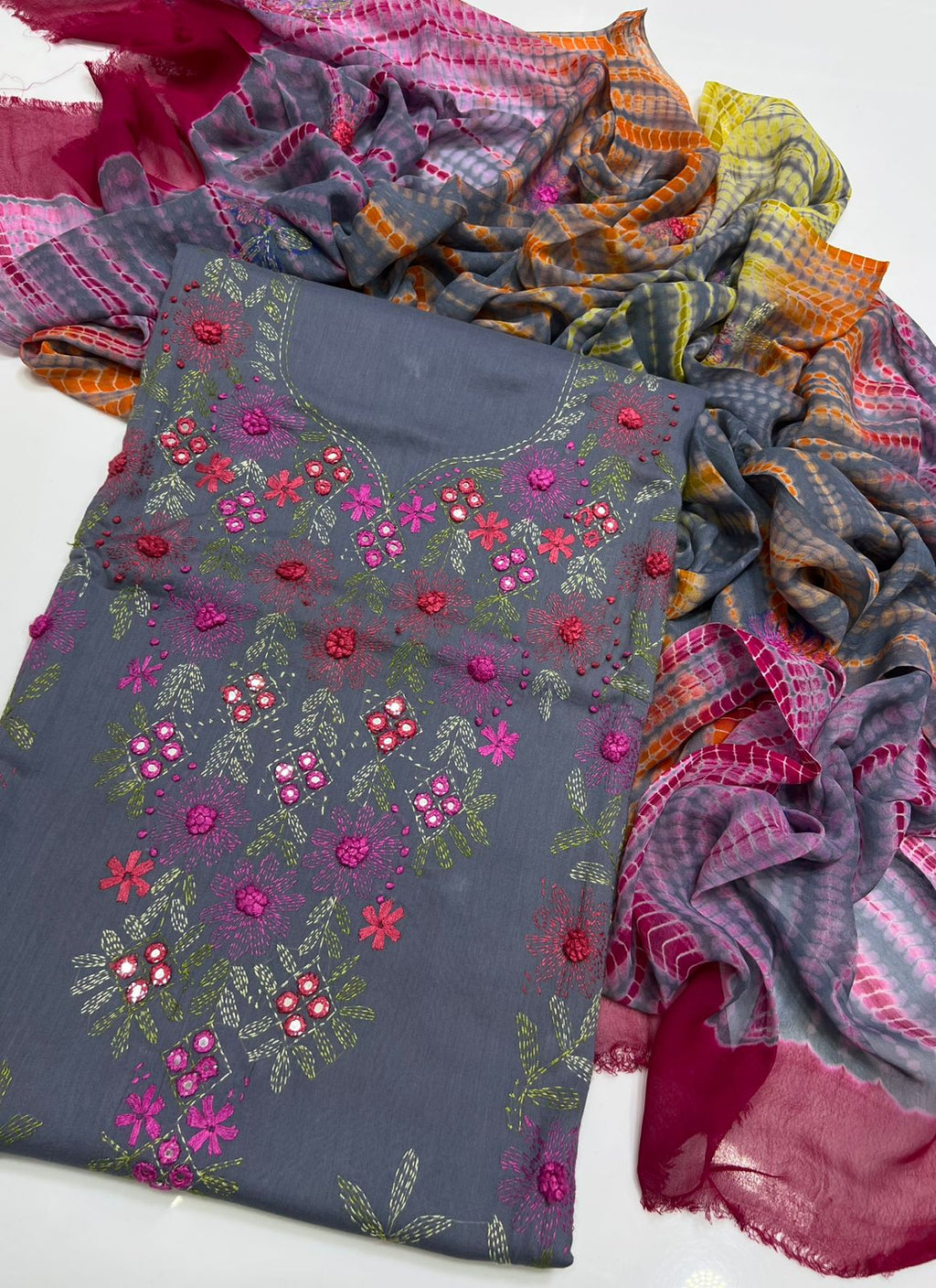 3PC Handmade Embroidered on GTM Premium Quality Lawn #8