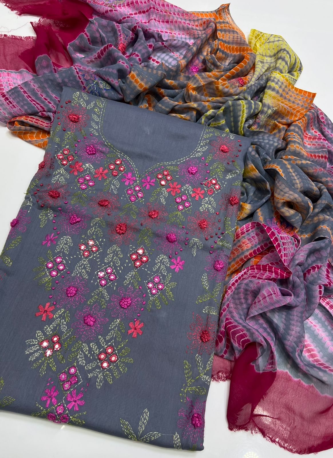3PC Handmade Embroidered on GTM Premium Quality Lawn #8