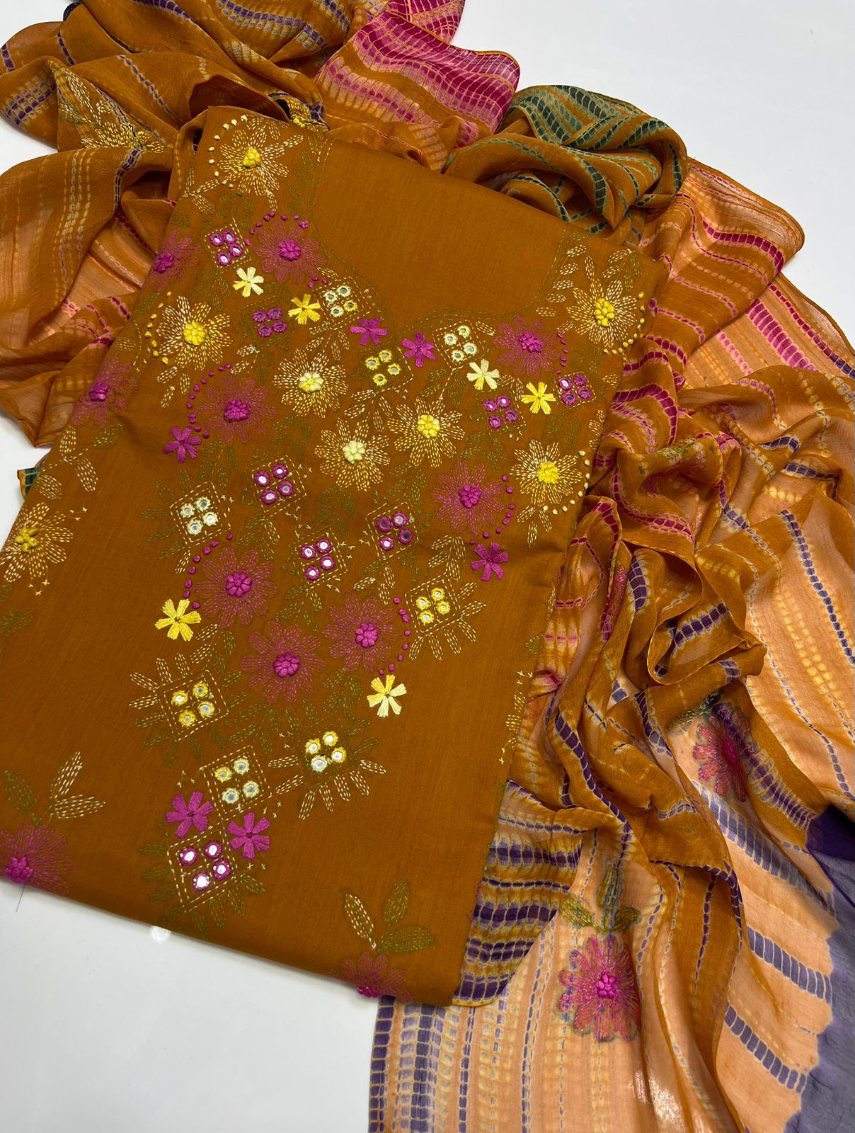 3PC Handmade Embroidered on GTM Premium Quality Lawn #8