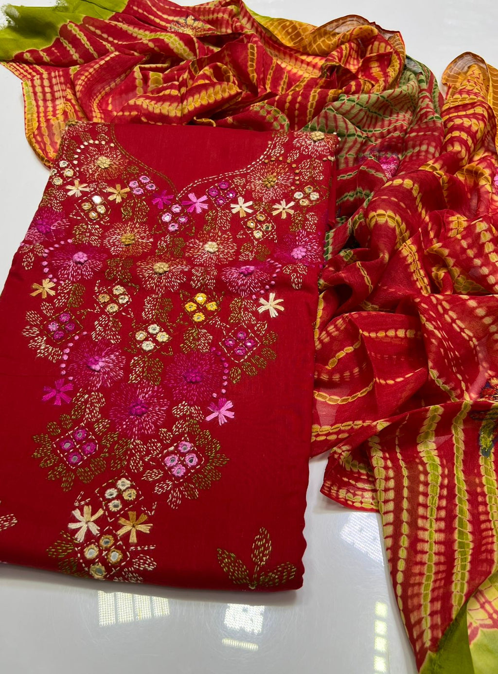 3PC Handmade Embroidered on GTM Premium Quality Lawn #8