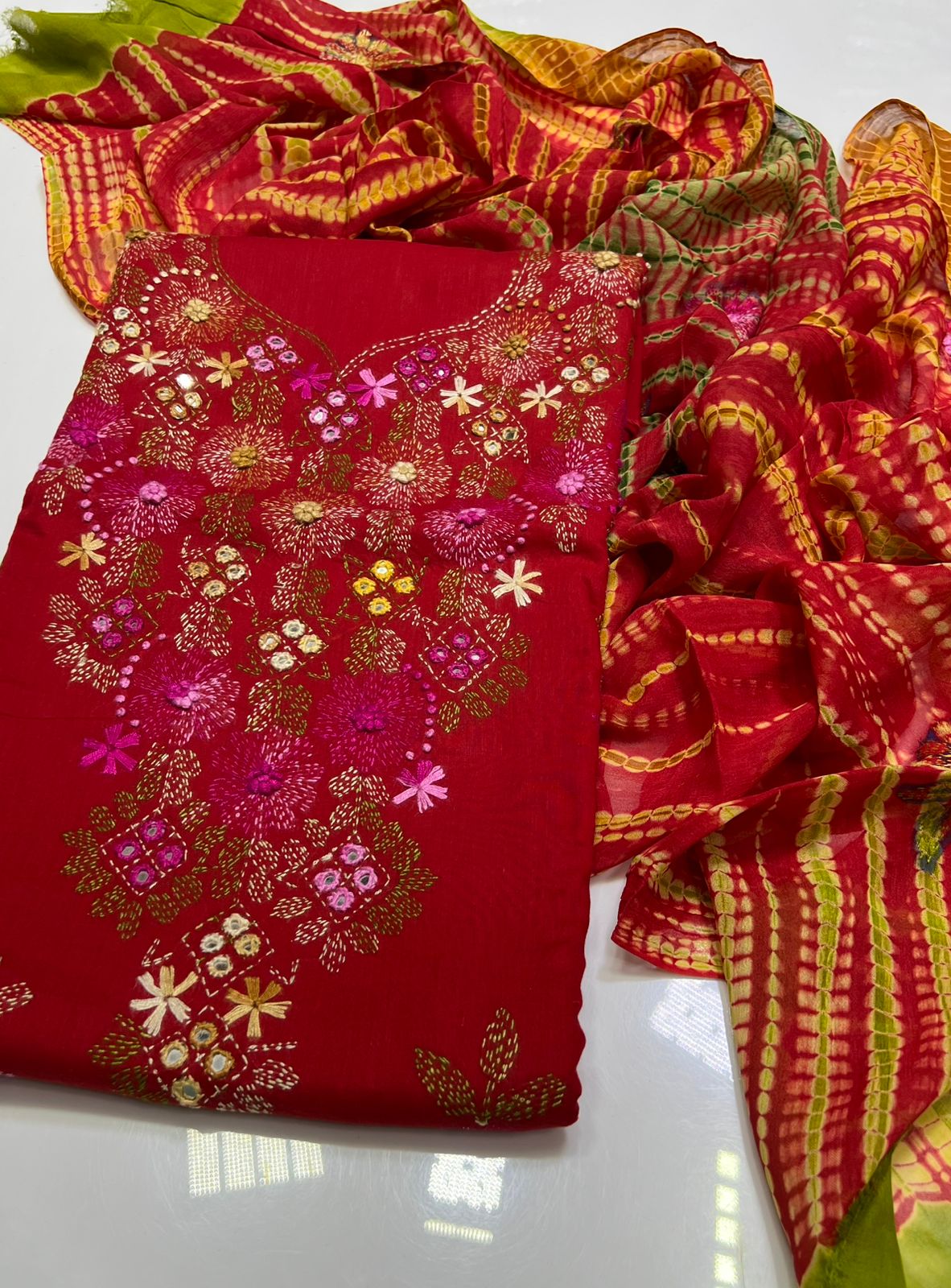 3PC Handmade Embroidered on GTM Premium Quality Lawn #8