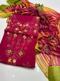 3PC Handmade Embroidered on GTM Premium Quality Lawn #8