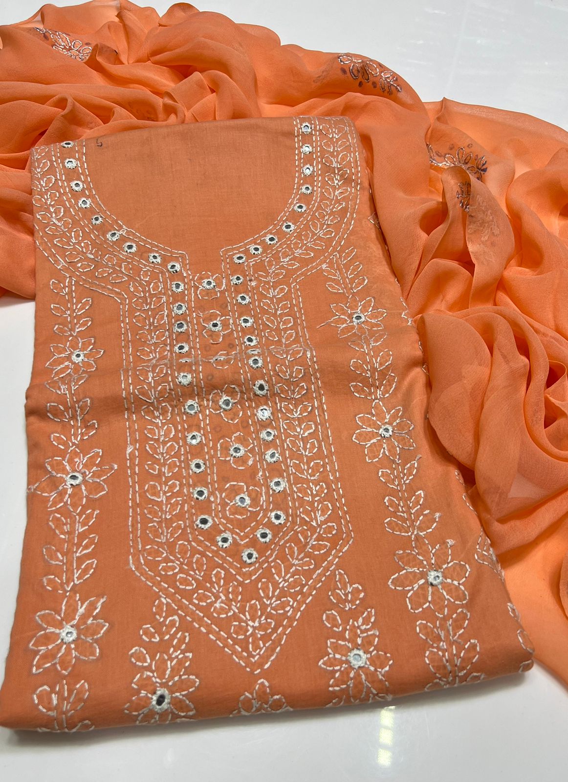 3PC Handmade Embroidered on GTM Premium Quality Lawn #10