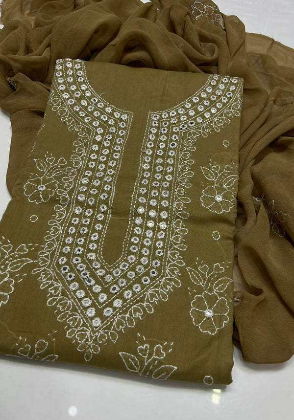 3PC Handmade Embroidered on GTM Premium Quality Lawn #10