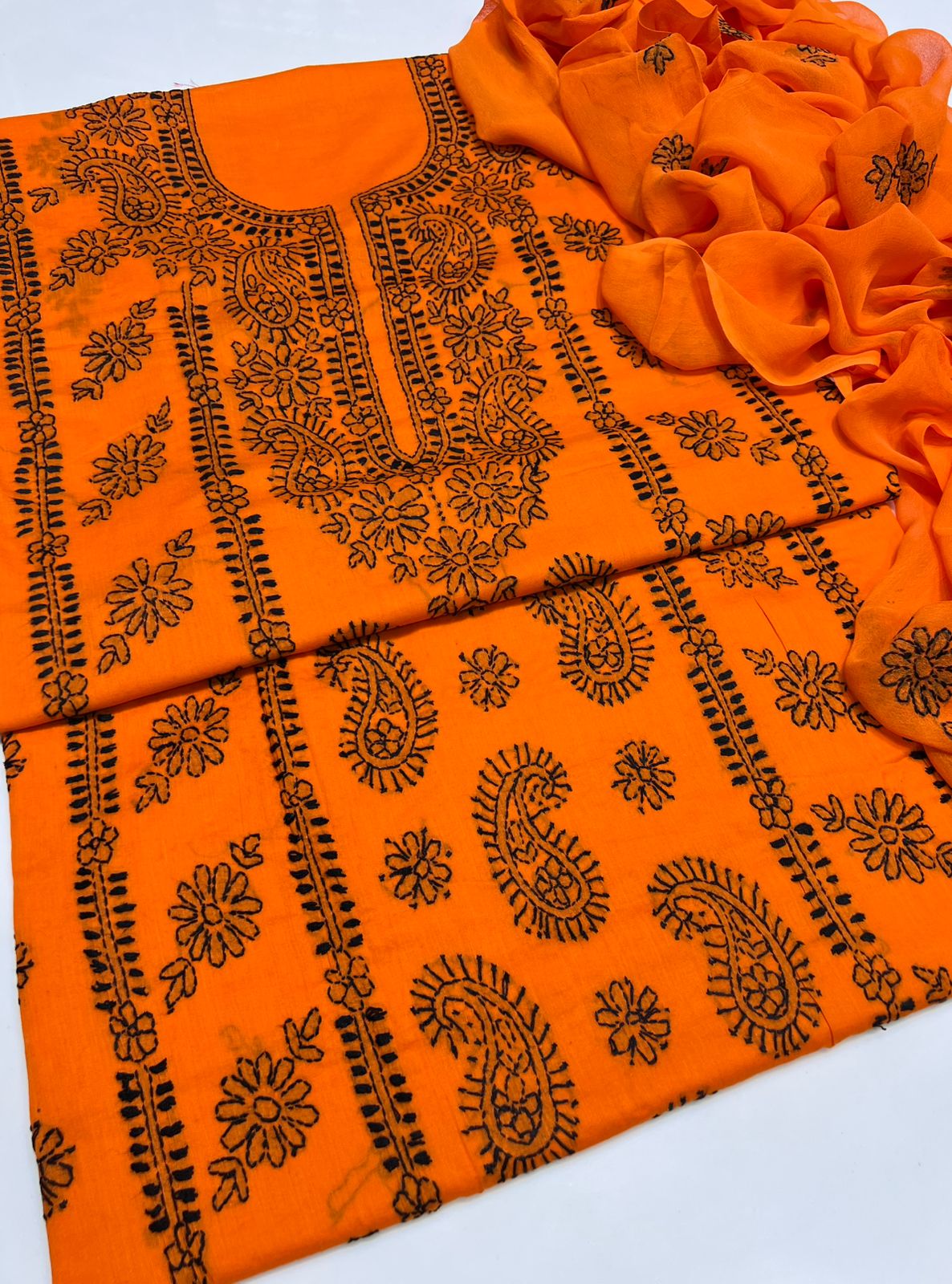 3PC Handmade Embroidered on GTM Premium Quality Lawn #10