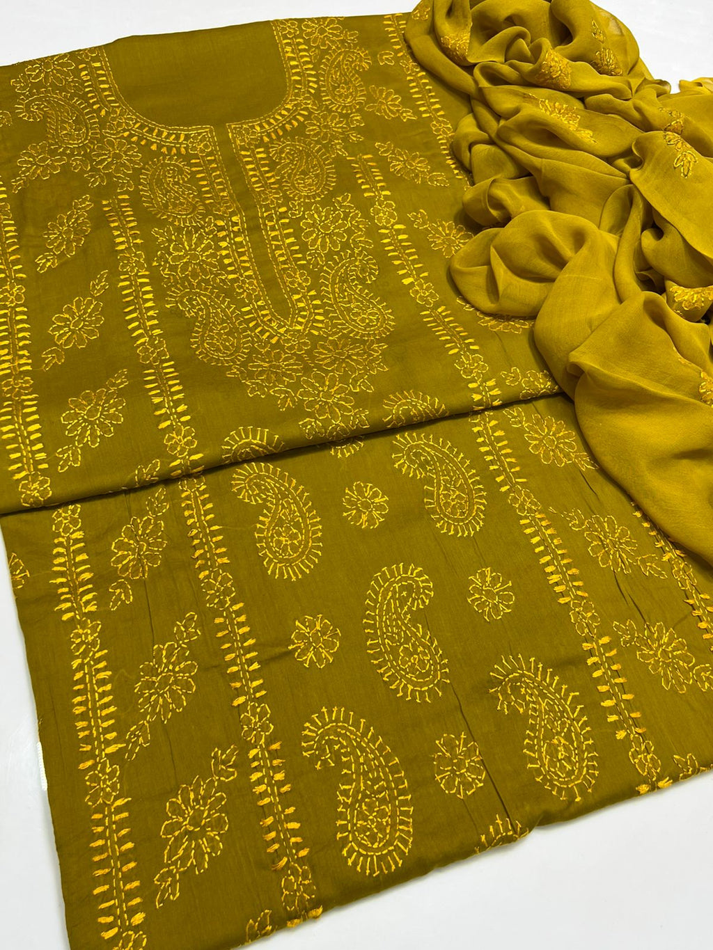 3PC Handmade Embroidered on GTM Premium Quality Lawn #11
