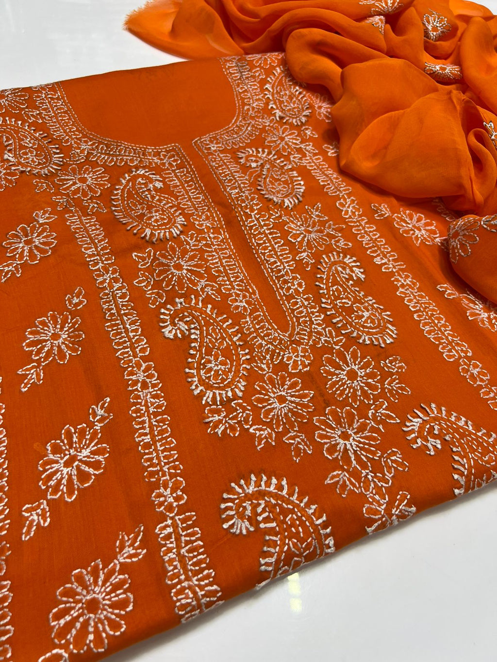 3PC Handmade Embroidered on GTM Premium Quality Lawn #11