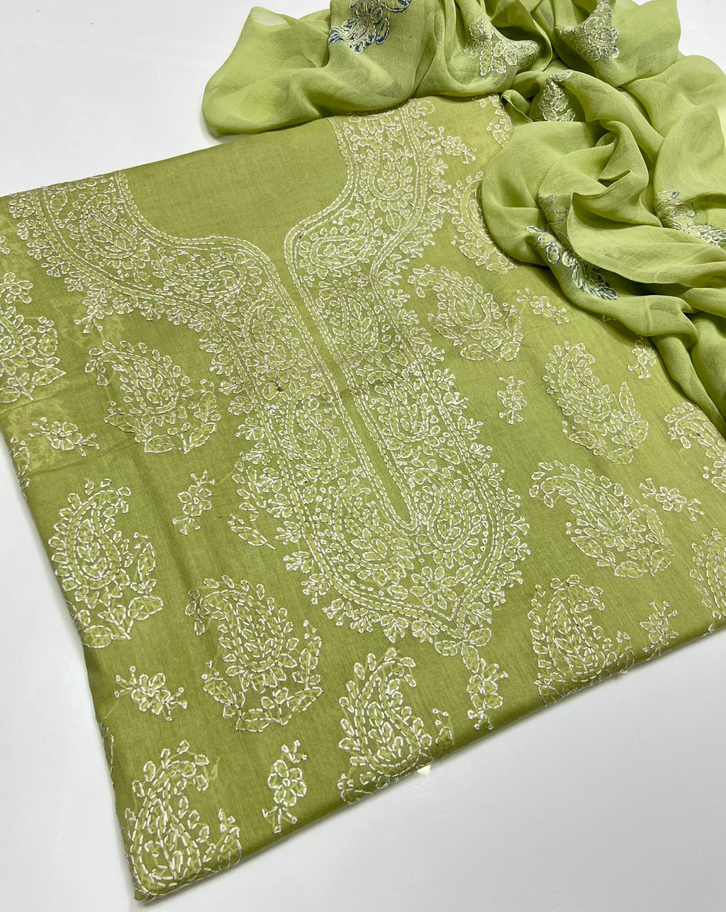 3PC Handmade Embroidered on GTM Premium Quality Lawn #11