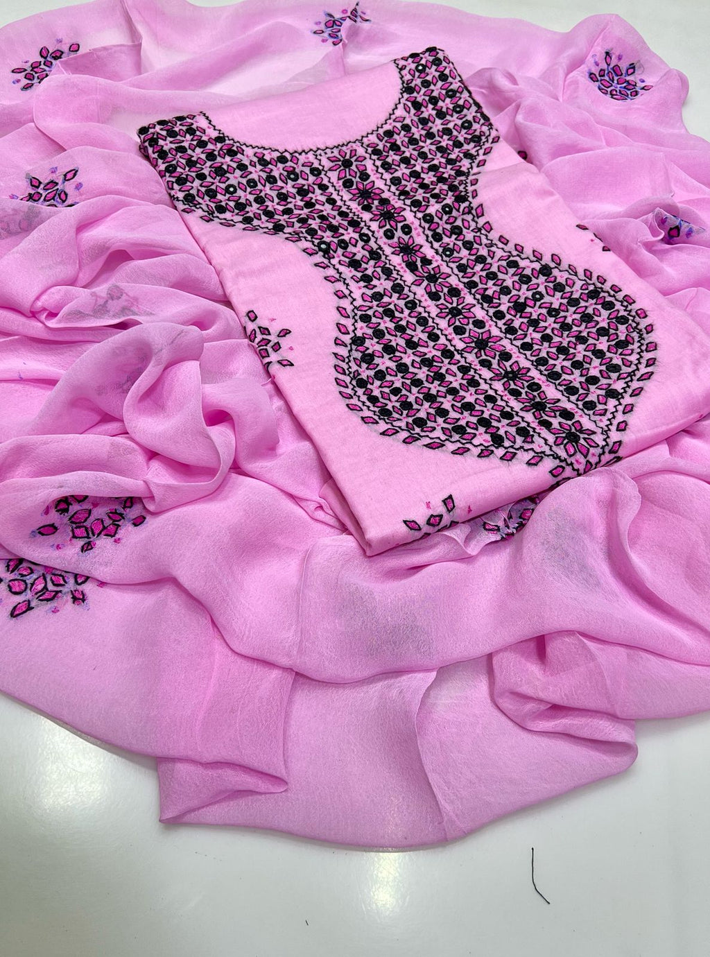 3PC Handmade Embroidered on GTM Premium Quality Lawn #13
