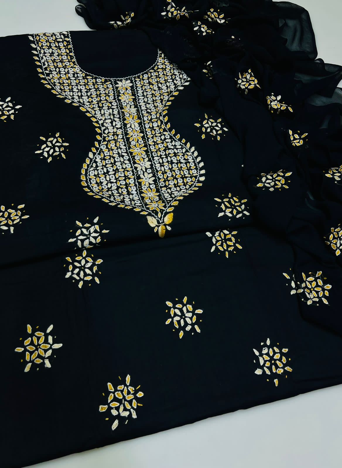 3PC Handmade Embroidered on GTM Premium Quality Lawn #13