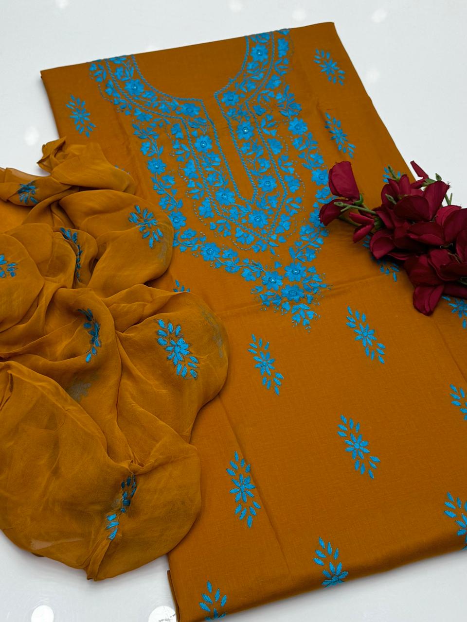 3PC Handmade Embroidered on GTM Premium Quality Lawn #14