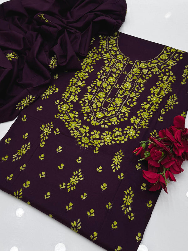 3PC Handmade Embroidered on GTM Premium Quality Lawn #14