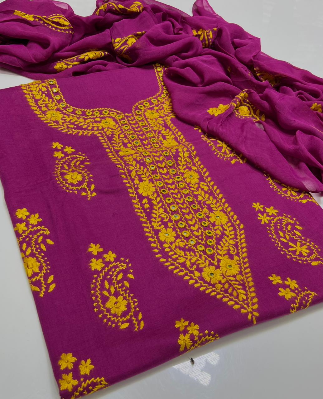3PC Handmade Embroidered on GTM Premium Quality Lawn #15
