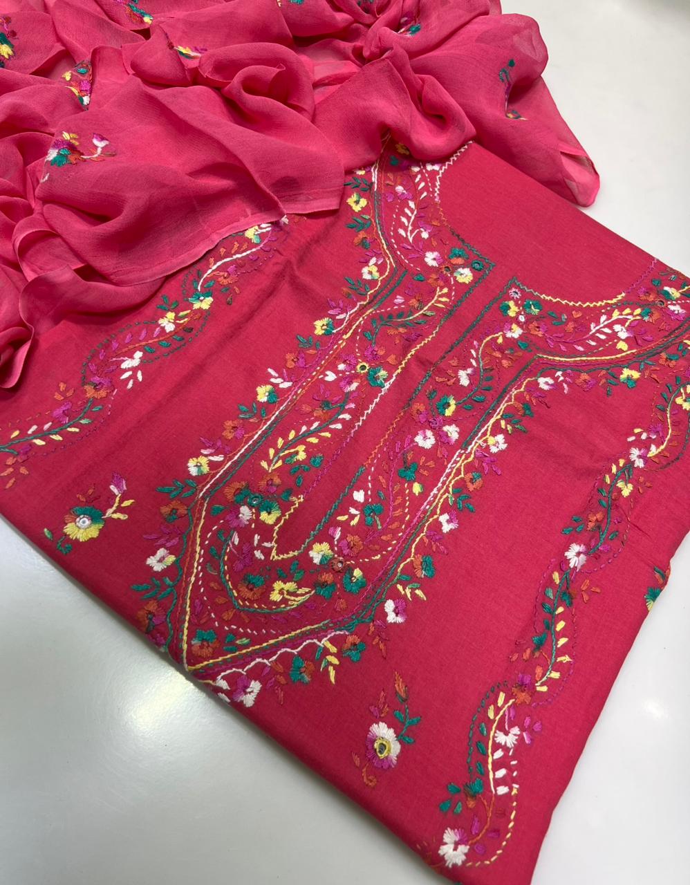 3PC Handmade Embroidered on GTM Premium Quality Lawn #15