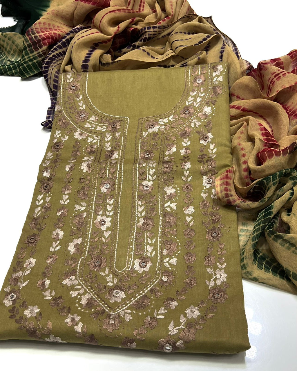 3PC Handmade Embroidered on GTM Premium Quality Lawn #16