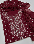 3PC Handmade Embroidered on GTM Premium Quality Lawn #16