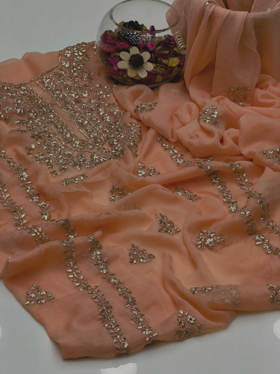 3PC Handmade Embroidered on GTM Premium Quality Lawn #19