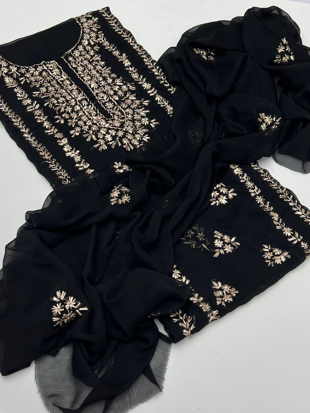 3PC Handmade Embroidered on GTM Premium Quality Lawn #19